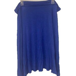 EIMIN Skirt Women Blue Knee Length Size 2XL